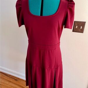 Karl Lagerfeld Deep Red Midi Dress